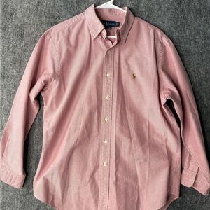 Ralph Lauren Men’s Oxford Shirt 16.5 34/35 Classic Fit Long Sleeve Pink